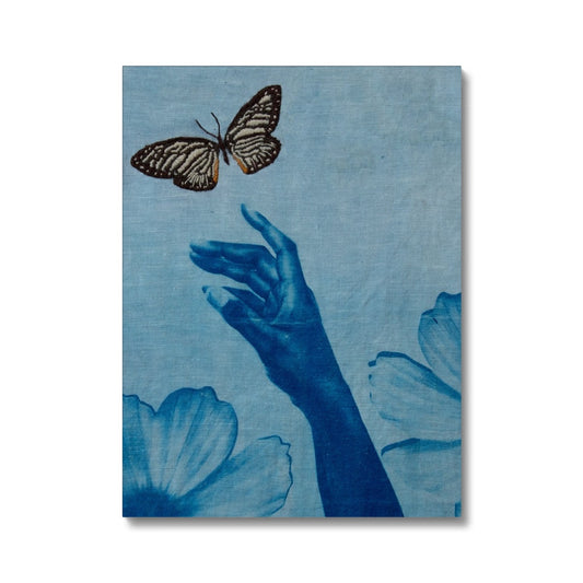 The Butterfly and Hand - Canvas Print