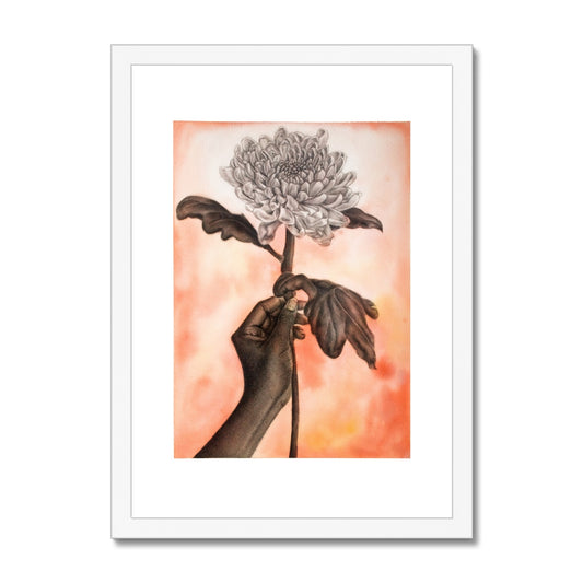 The Gift of (Chrys)anthemum Framed & Mounted Print